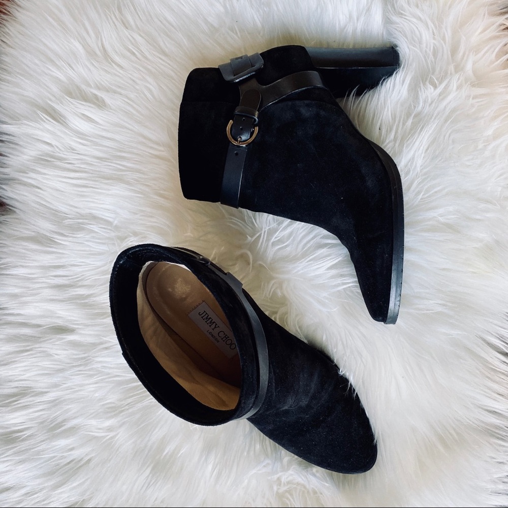 Jimmy Choo Black Suede Bootie/Boots
